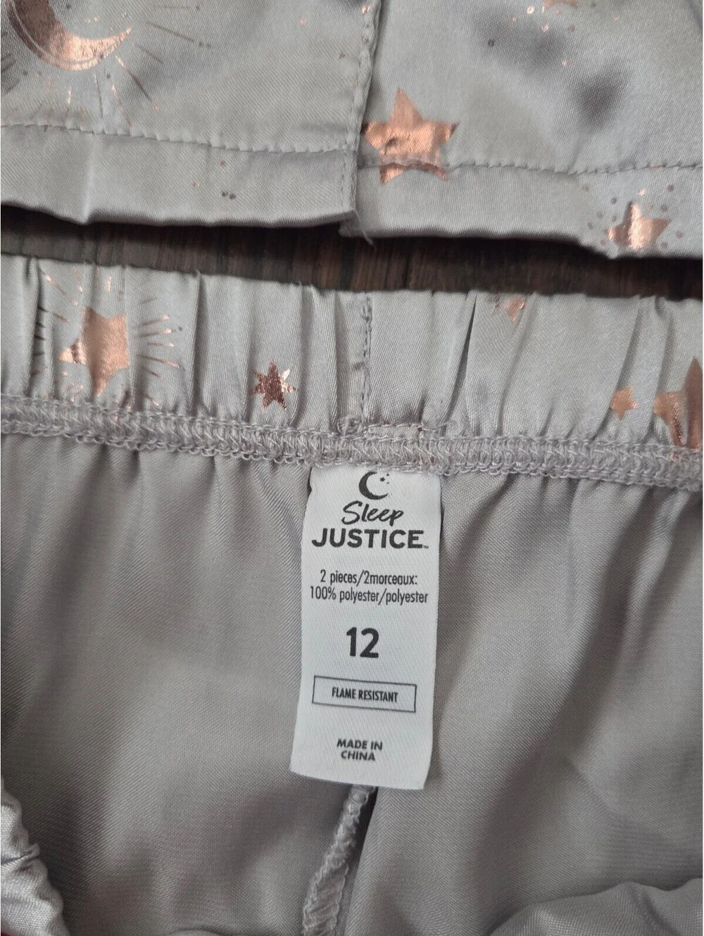 Justice satin pajamas